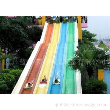 Rainbow  Kid Outdoor Water Slides 4 Lines , Holiday Water A